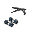 Adjustable Dumbbell Set + Elite FID 2.0 Bench Bundle
