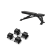 Adjustable Dumbbell Set + Elite FID 2.0 Bench Bundle