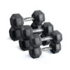 RitFit Rubber Hex Dumbbells Pairs and Sets