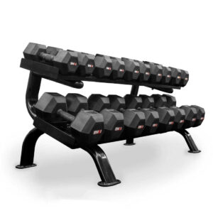 Rubber Hex Dumbbell Set