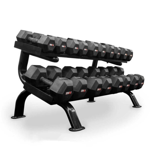Rubber Hex Dumbbell Set