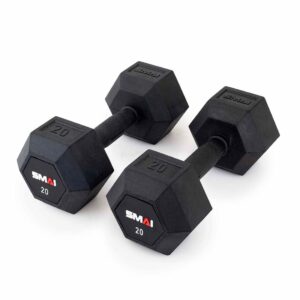 Rubber Hex Dumbbells