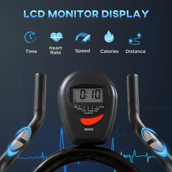 HOMCOM 8kg Flywheel Stationary Exercise Bike Indoor Cycling Cardio Workout Bike