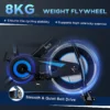 HOMCOM 8kg Flywheel Stationary Exercise Bike Indoor Cycling Cardio Workout Bike