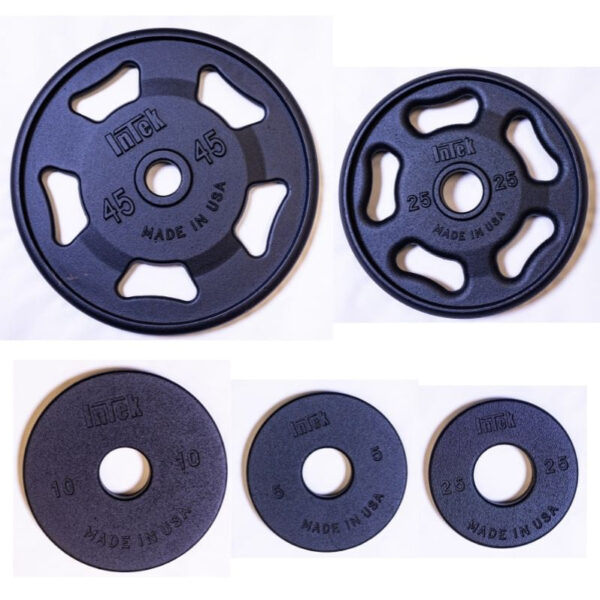 Raw Steel Cast Grip Olympic Plate Sets