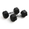 RitFit Rubber Hex Dumbbells Pairs and Sets