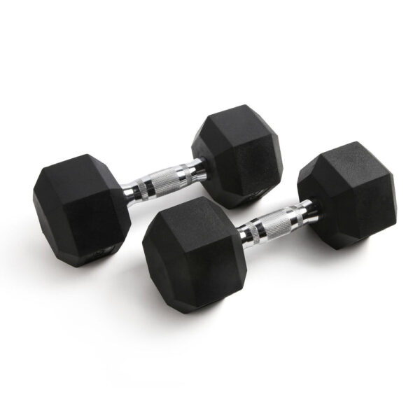 RitFit Rubber Hex Dumbbells Pairs and Sets