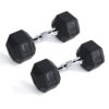 RitFit Rubber Hex Dumbbells Pairs and Sets