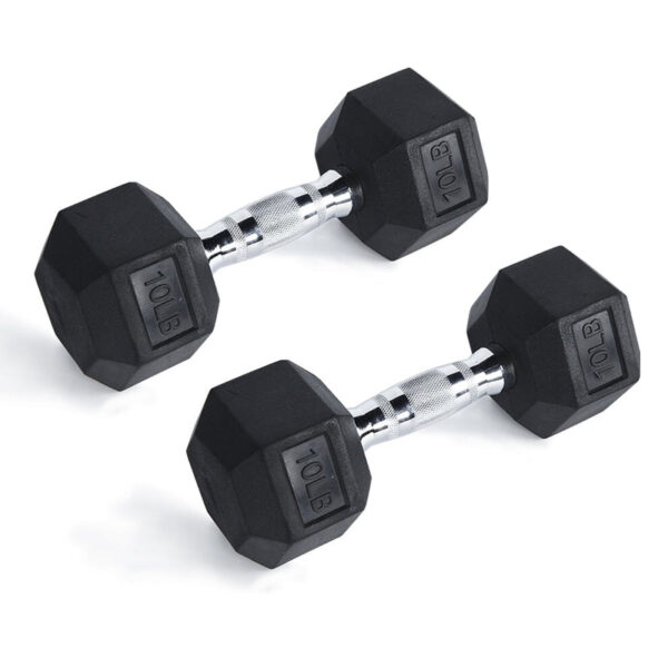 RitFit Rubber Hex Dumbbells Pairs and Sets