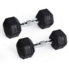 RitFit Rubber Hex Dumbbells Pairs and Sets