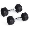 RitFit Rubber Hex Dumbbells Pairs and Sets