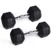 RitFit Rubber Hex Dumbbells Pairs and Sets