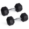 RitFit Rubber Hex Dumbbells Pairs and Sets