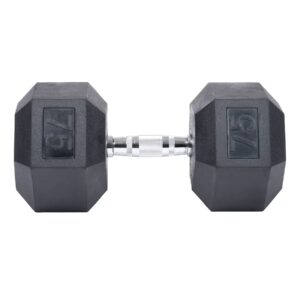Rubber Hex Dumbbell Set