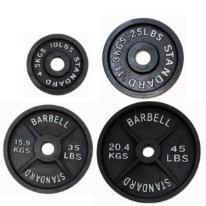 230lb Cast Iron Olympic Plate Set
