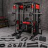 Smith Machine with Weights (3 Weight Stacks) - Multifunction Home Gym Machine